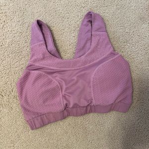 Gymshark purple criss-cross sports bra
